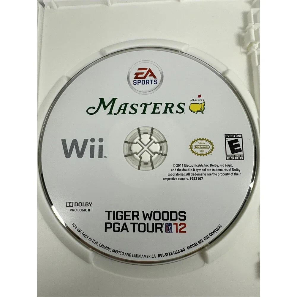 EA SPORTS Tiger Woods PGA Tour 12 The Masters Nintendo Wii NTSC-U/C Golf